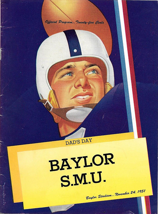 College Football Program: Baylor Bears vs. SMU Mustangs (November 24, 1951)