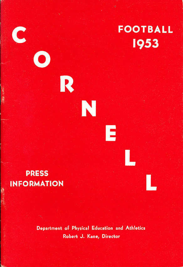 College Football Media Guide: Cornell Big Red (1953)