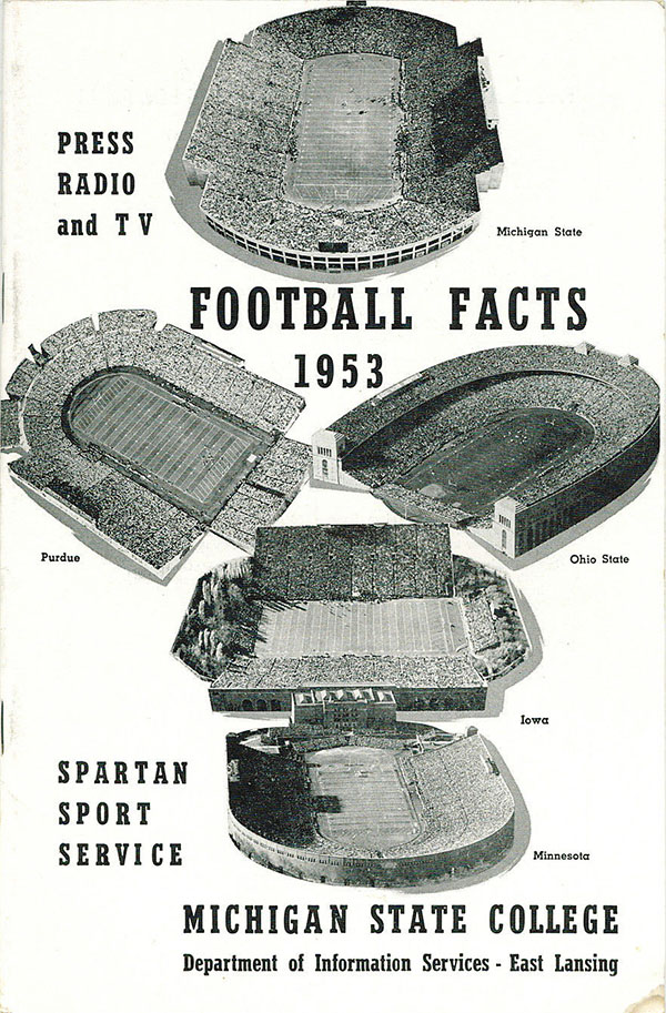 College Football Media Guide: Michigan State Spartans (1953)