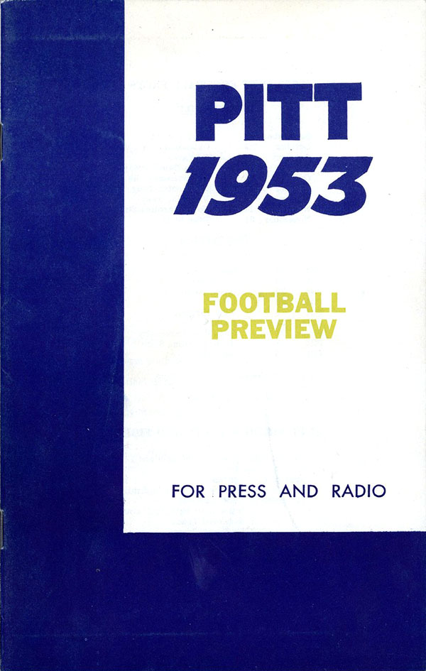 College Football Media Guide: Pittsburgh Panthers (1953)