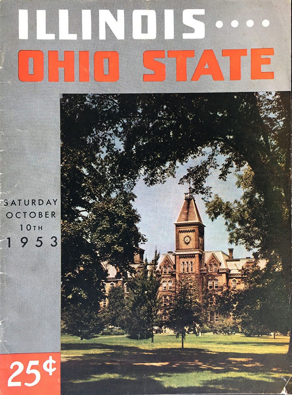 College Football Program: Ohio State Buckeyes vs. Illinois Fighting Illini (October 10, 1953)