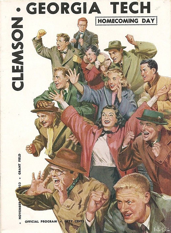 College Football Program: Georgia Tech Yellow Jackets vs. Clemson Tigers (November 7, 1953)