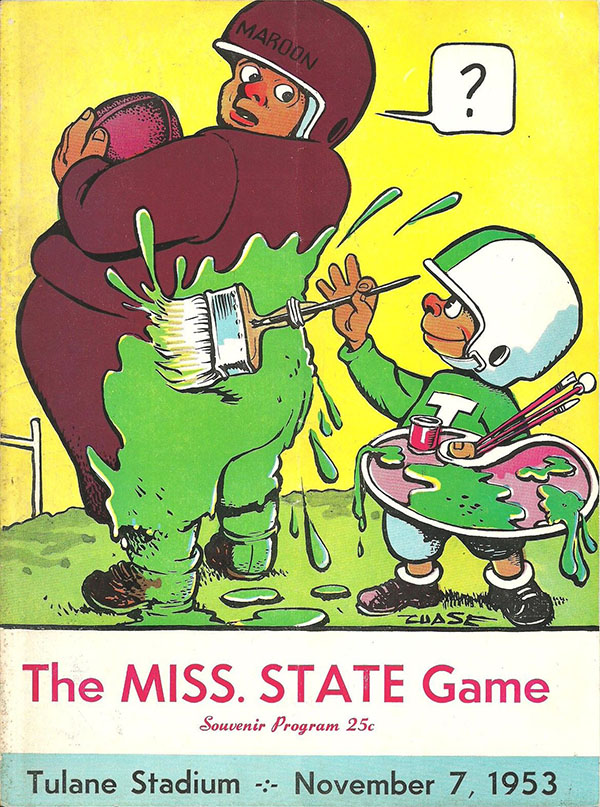 College Football Program: Tulane Green Wave vs. Mississippi State Maroons (November 7, 1953)