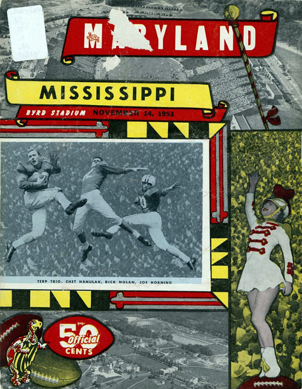 College Football Program: Maryland Terrapins vs. Ole Miss Rebels (November 14, 1953)