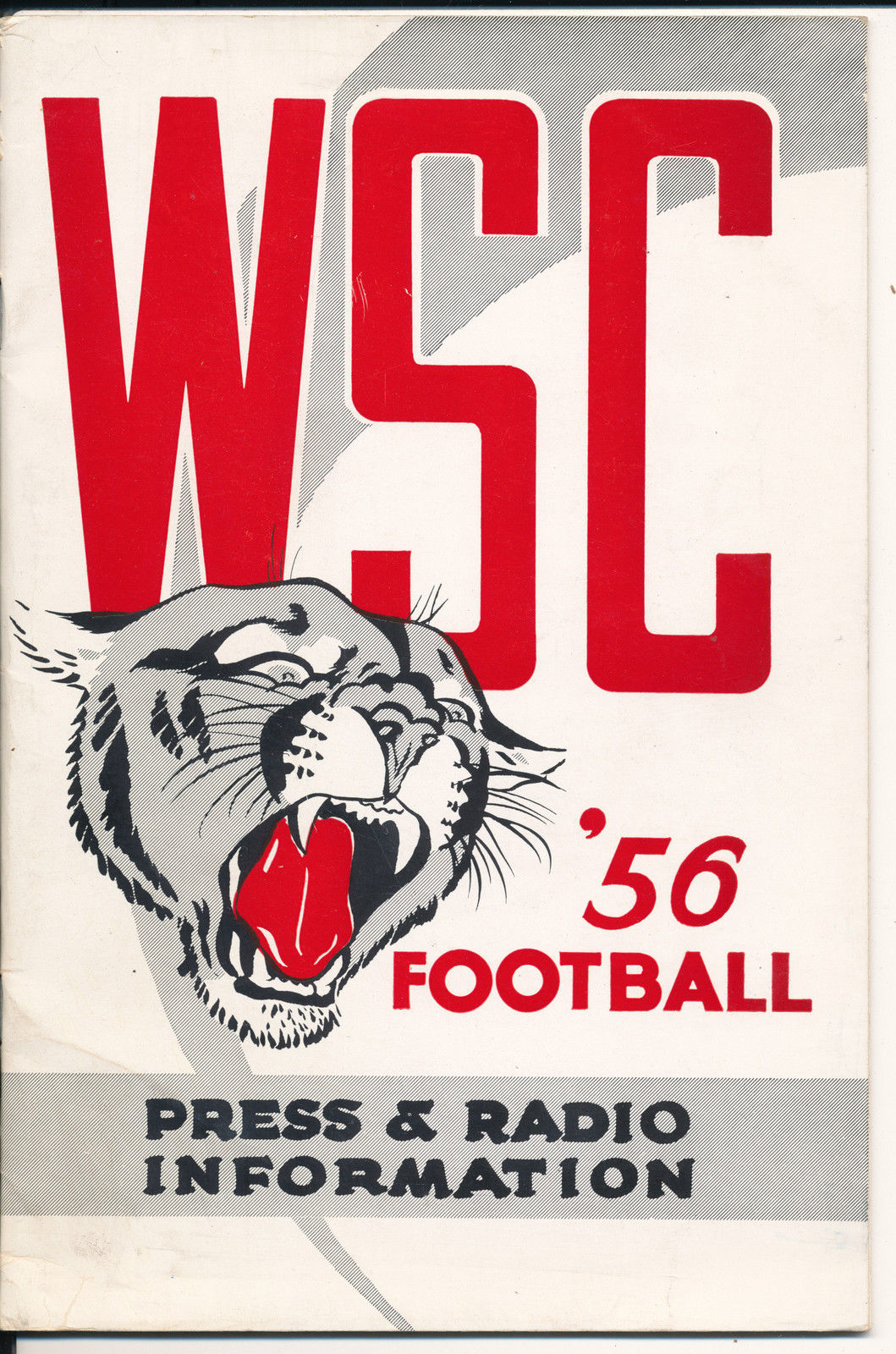 College Football Media Guide: Washington State Cougars (1956)