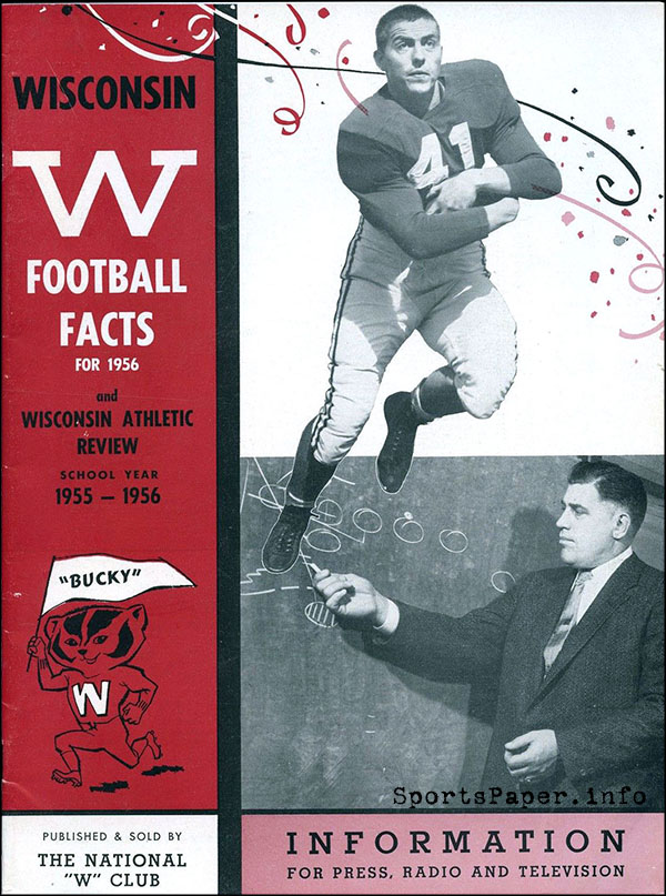 College Football Media Guide: Wisconsin Badgers (1956)