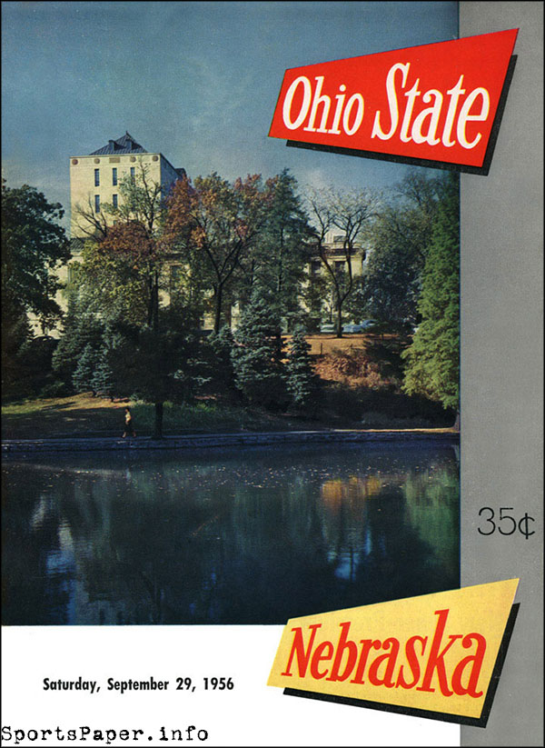 College Football Program: Ohio State Buckeyes vs. Nebraska Cornhuskers (September 29, 1956)