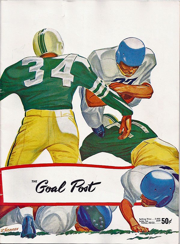 College Football Program: UCLA Bruins vs. Oregon Ducks (October 5, 1956)