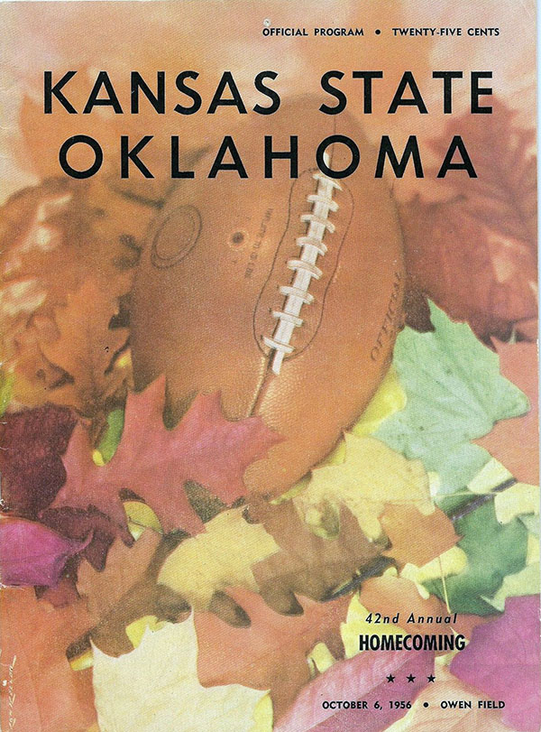 College Football Program: Oklahoma Sooners vs. Kansas State Wildcats (October 6, 1956)