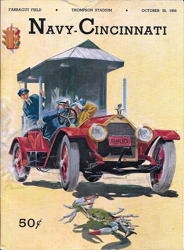 College Football Program: Navy Midshipmen vs. Cincinnati Bearcats (October 20, 1956)