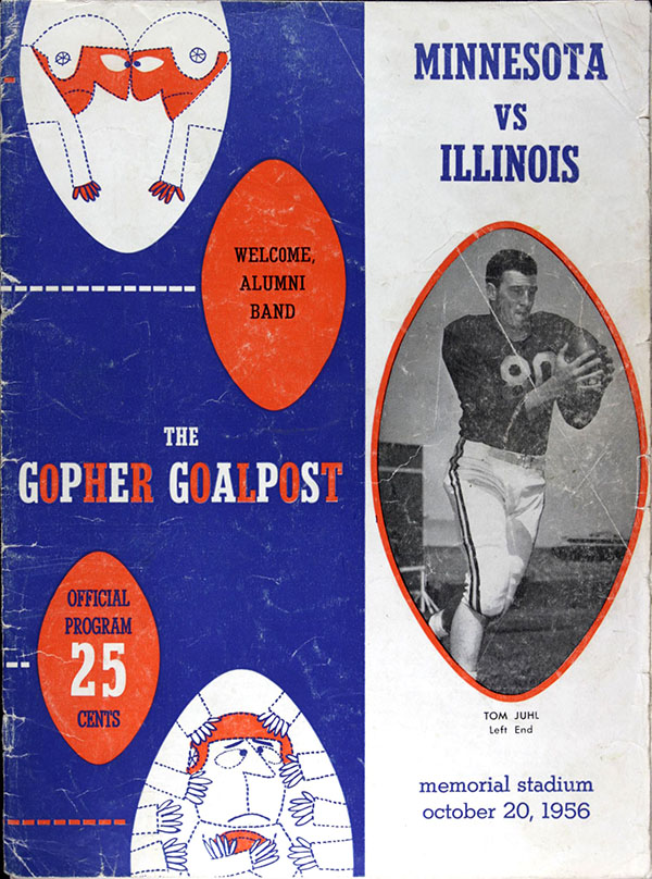 College Football Program: Minnesota Golden Gophers vs. Illinois Fighting Illini (October 20, 1956)