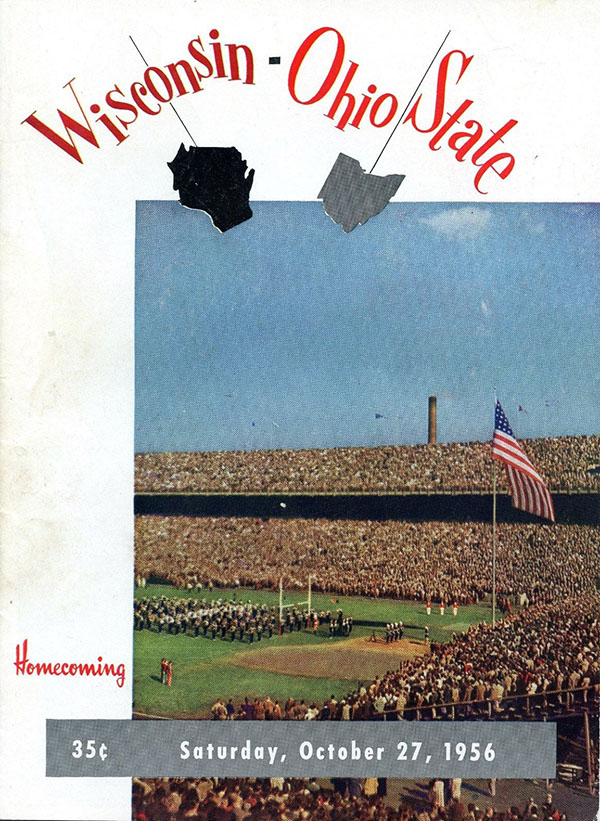 College Football Program: Ohio State Buckeyes vs. Wisconsin Badgers (October 27, 1956)