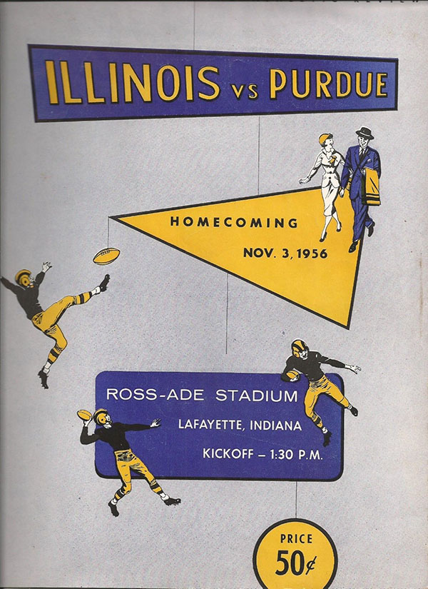 College Football Program: Purdue Boilermakers vs. Illinois Fighting Illini (November 3, 1956)