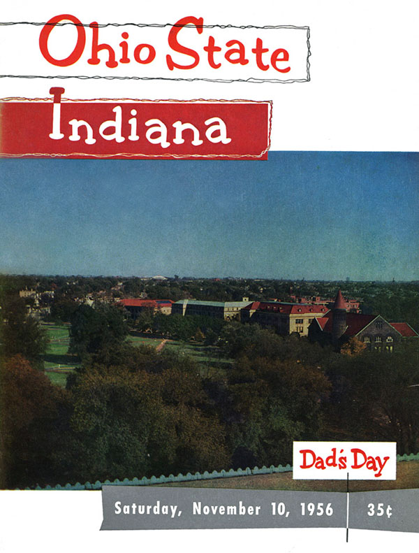College Football Program: Ohio State Buckeyes vs. Indiana Hoosiers (November 10, 1956)