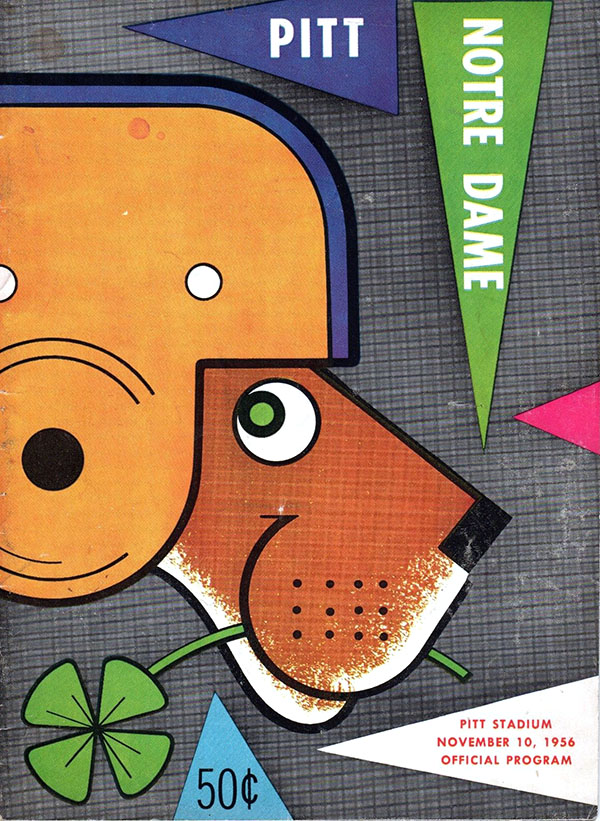 College Football Program: Pittsburgh Panthers vs. Notre Dame Fighting Irish (November 10, 1956)