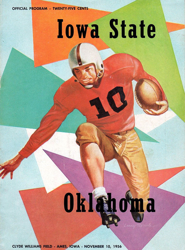 College Football Program: Iowa State Cyclones vs. Oklahoma Sooners (November 10, 1956)