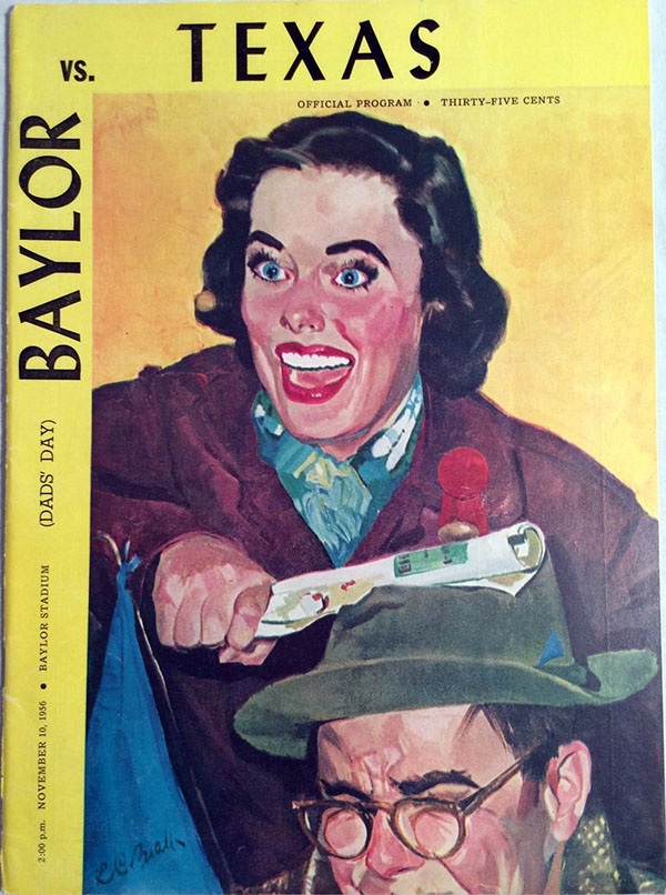 College Football Program: Baylor Bears vs. Texas Longhorns (November 10, 1956)