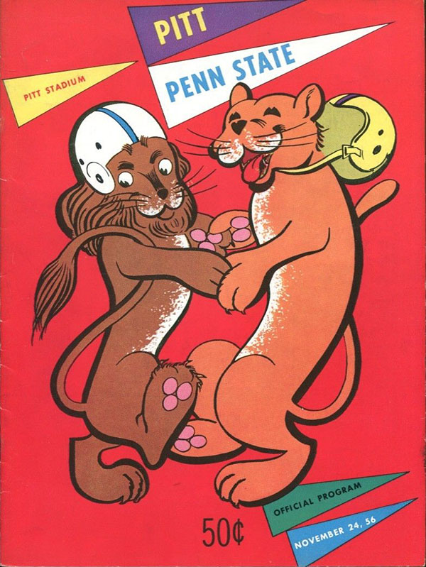 College Football Program: Pittsburgh Panthers vs. Penn State Nittany Lions (November 24, 1956)