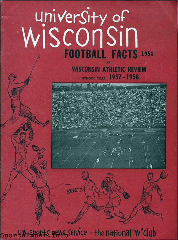 College Football Media Guide: Wisconsin Badgers (1958)