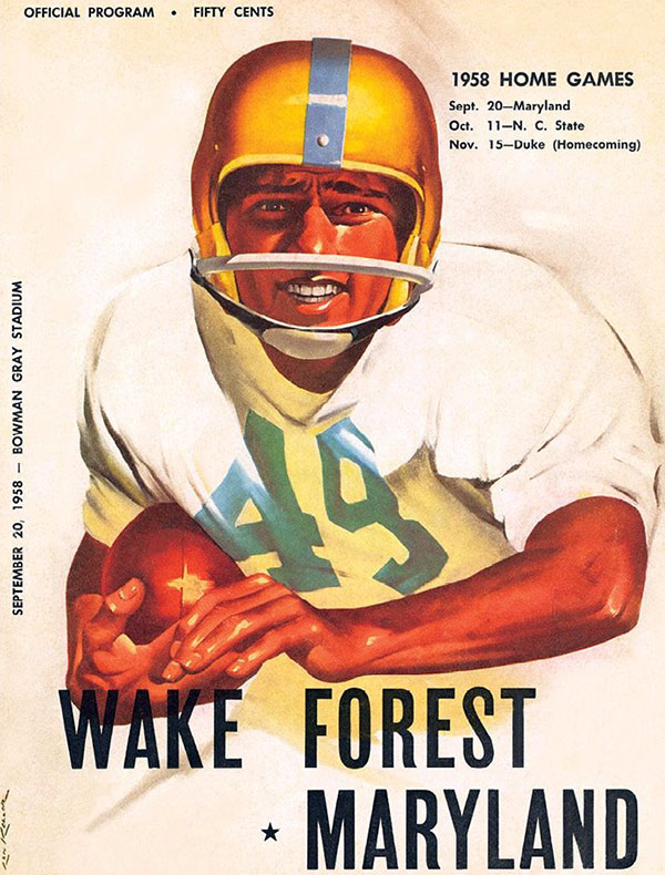 College Football Program: Wake Forest Demon Deacons vs. Maryland Terrapins (November 9, 1958)