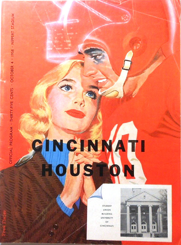 College Football Program: Cincinnati Bearcats vs. Houston Cougars (October 4, 1958)