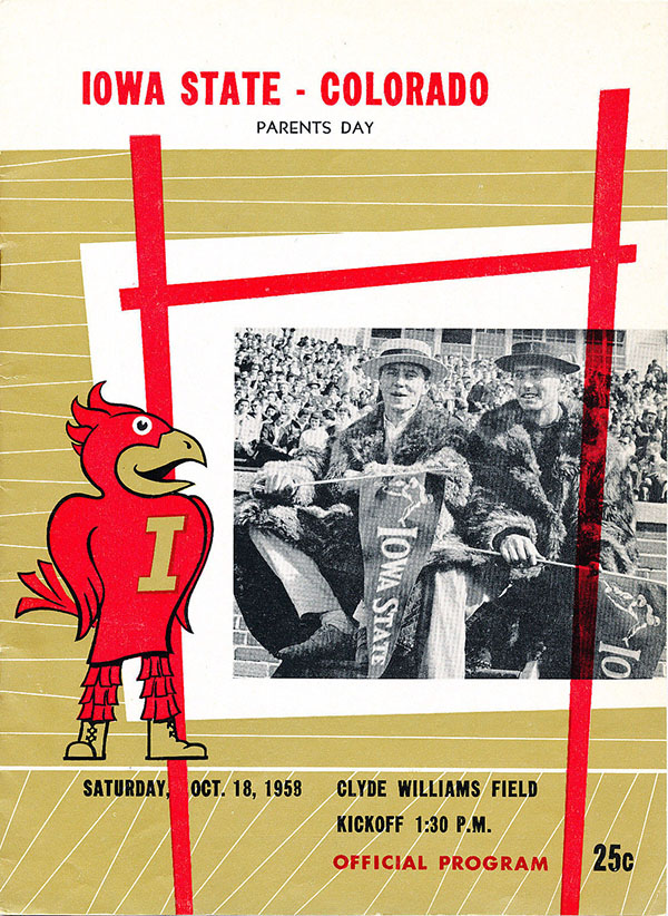 College Football Program: Iowa State Cyclones vs. Colorado Buffaloes (October 18, 1958)