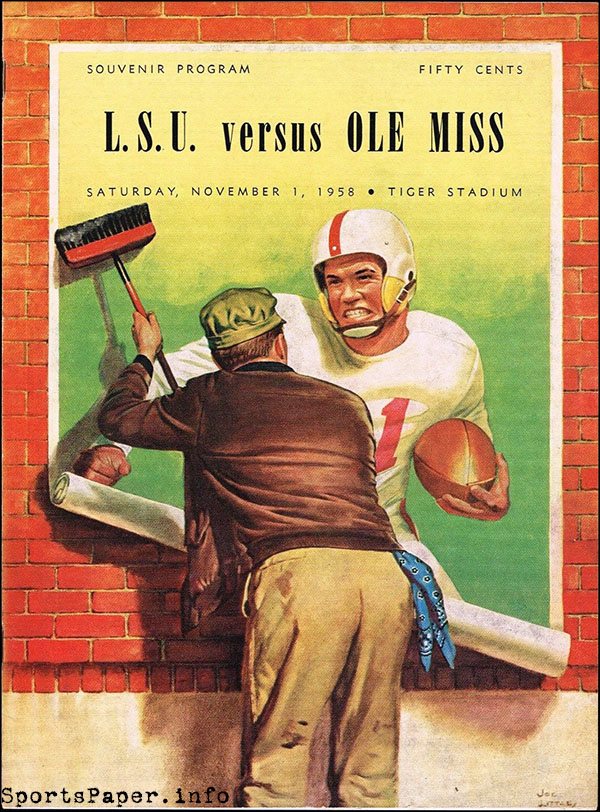 College Football Program: LSU Tigers vs. Ole Miss Rebels (November 1, 1958)