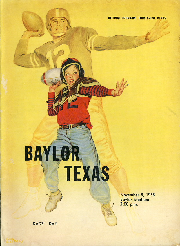 College Football Program: Baylor Bears vs. Texas Longhorns (November 8, 1958)