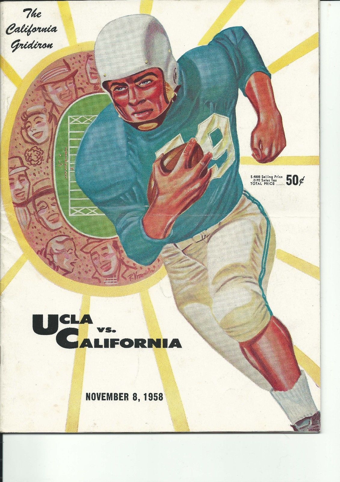 College Football Program: California Golden Bears vs. UCLA Bruins (November 8, 1958)