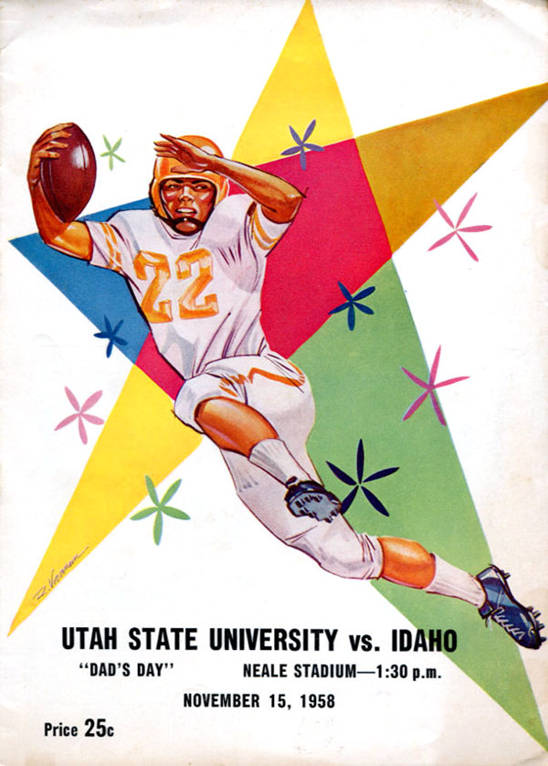 College Football Program: Idaho Vandals vs. Utah State Aggies (November 15, 1958)