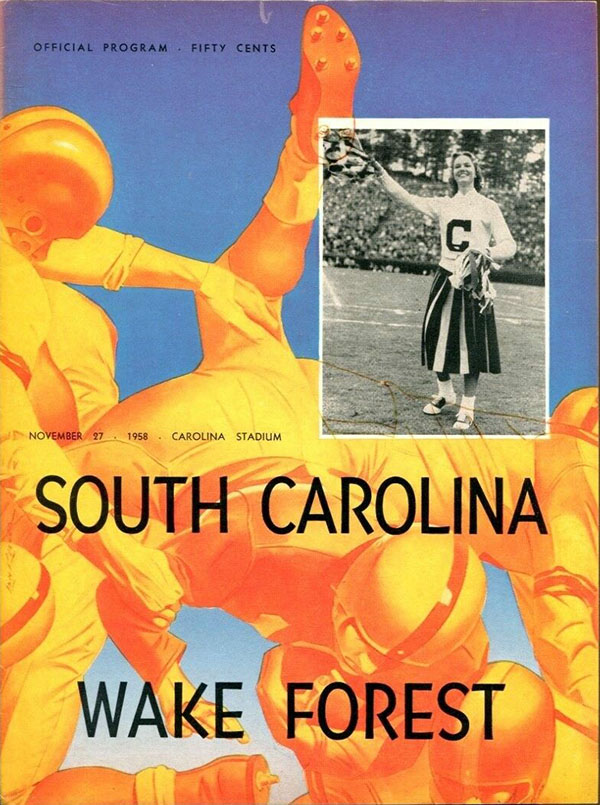 College Football Program: South Carolina Gamecocks vs. Wake Forest Demon Deacons (November 27, 1958)