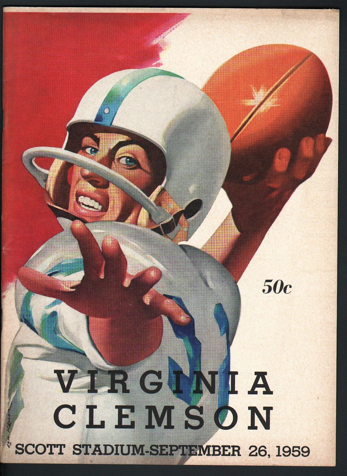 College Football Program Virginia Cavaliers vs. Clemson Tigers