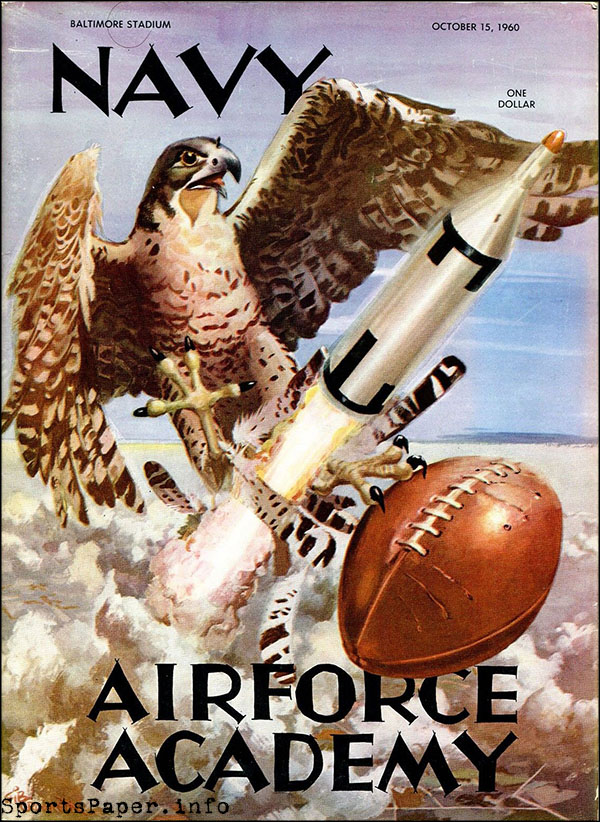 College Football Program: Navy Midshipmen vs. Air Force Falcons (October 15, 1960)