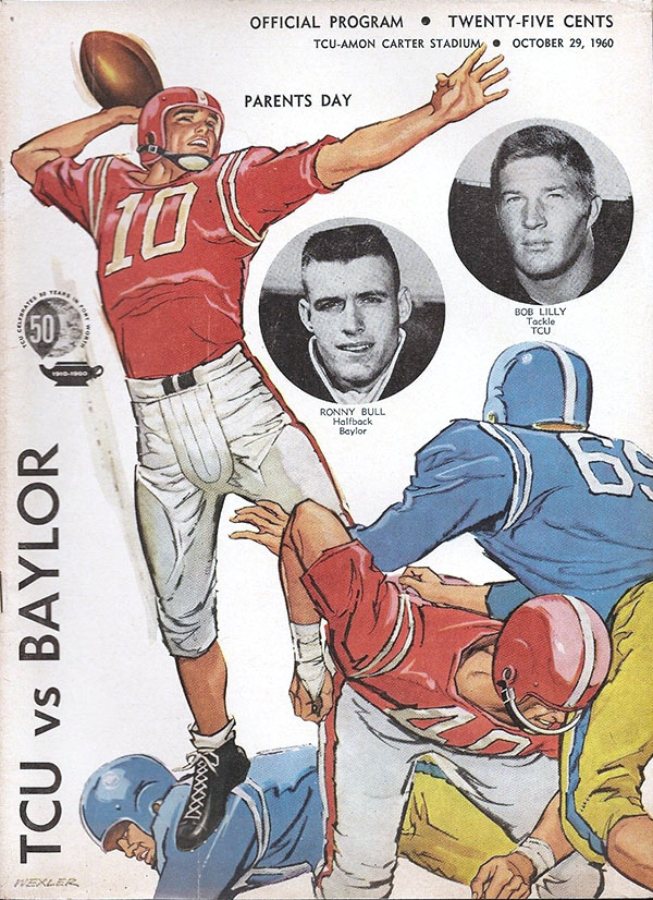 College Football Program: TCU Horned Frogs vs. Baylor Bears (October 29, 1960)