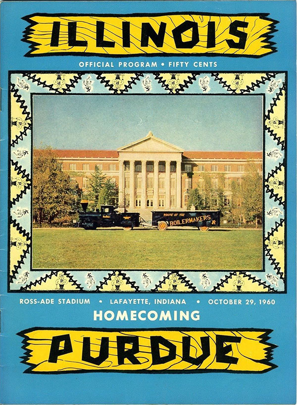 College Football Program: Purdue Boilermakers vs. Illinois Fighting Illini (October 29, 1960)