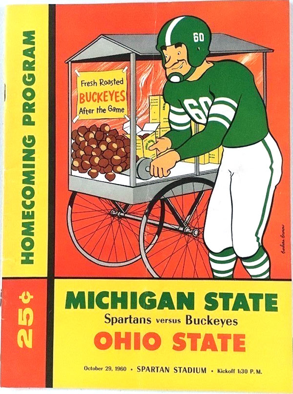 College Football Program: Michigan State Spartans vs. Ohio State Buckeyes (October 29, 1960)