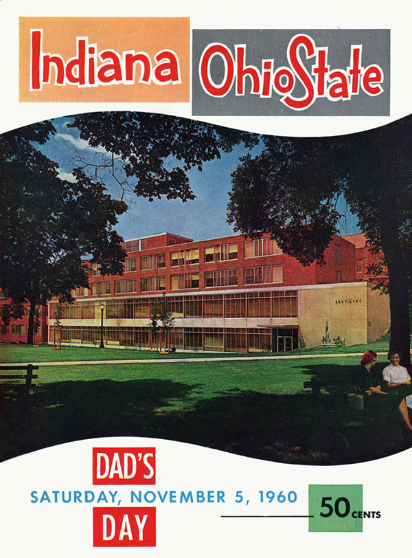 College Football Program: Ohio State Buckeyes vs. Indiana Hoosiers (November 5, 1960)