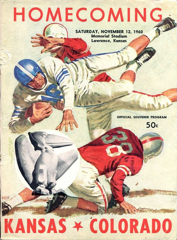 College Football Program: Kansas Jayhawks vs. Colorado Buffaloes (November 12, 1960)