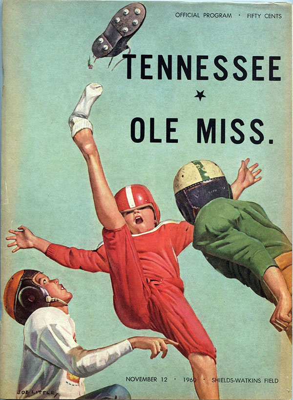 College Football Program: Tennessee Volunteers vs. Ole Miss Rebels (November 12, 1960)