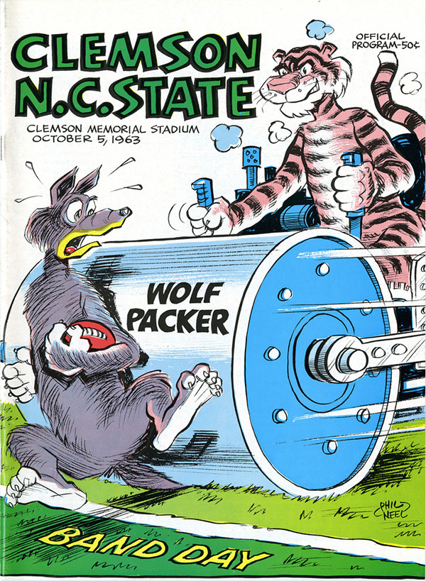 College Football Program: Clemson Tigers vs. NC State Wolfpack (October 5, 1963)