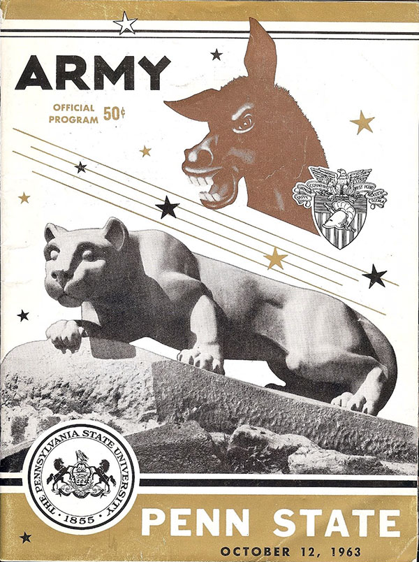 College Football Program: Penn State Nittany Lions vs. Army Cadets (October 12, 1963)