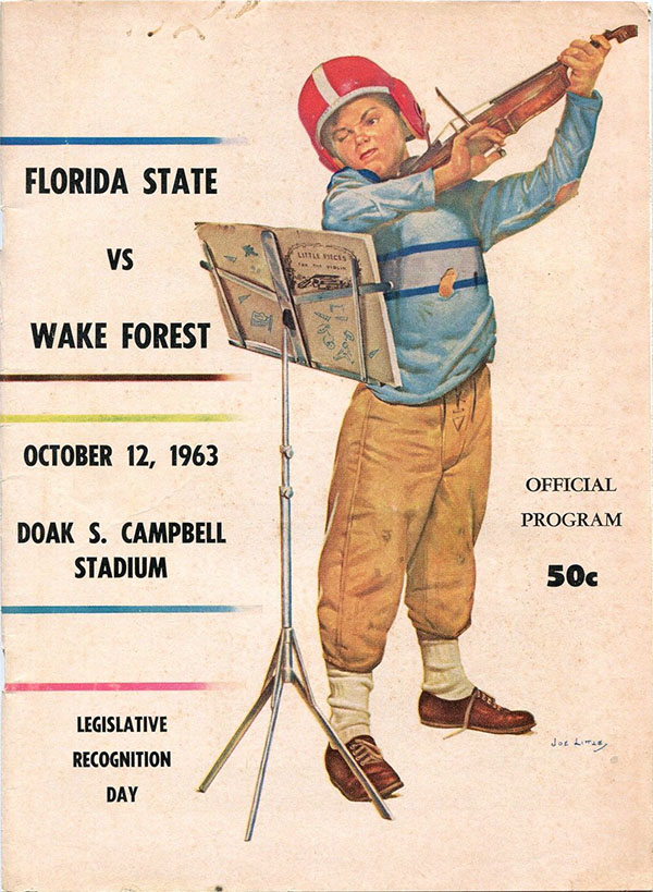 College Football Program: Florida State Seminoles vs. Wake Forest Demon Deacons (October 12, 1963)