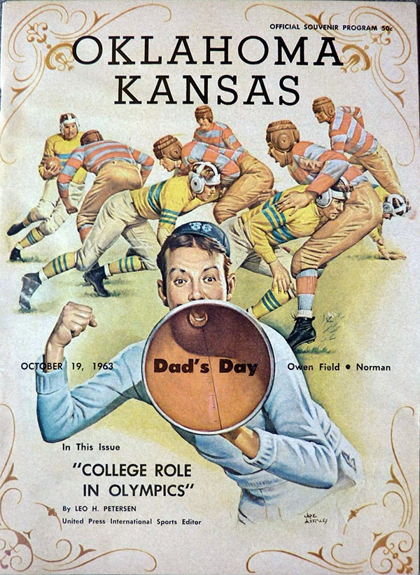 College Football Program: Oklahoma Sooners vs. Kansas Jayhawks (October 19, 1963)