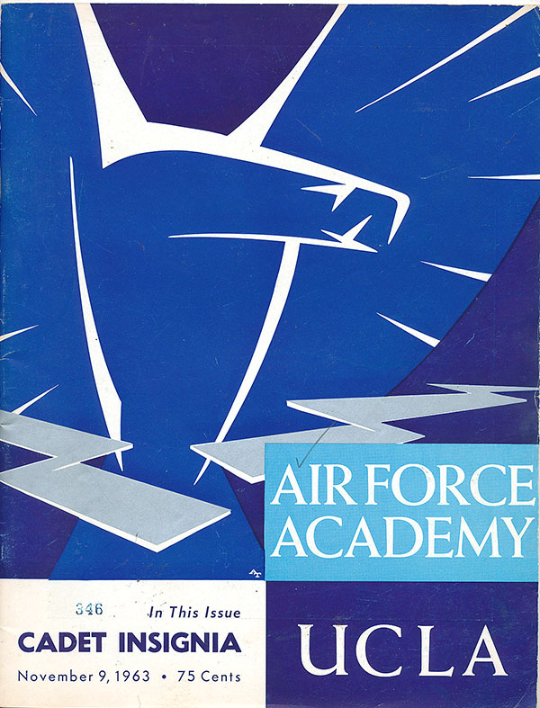 College Football Program: Air Force Falcons vs. UCLA Bruins (November 9, 1963)