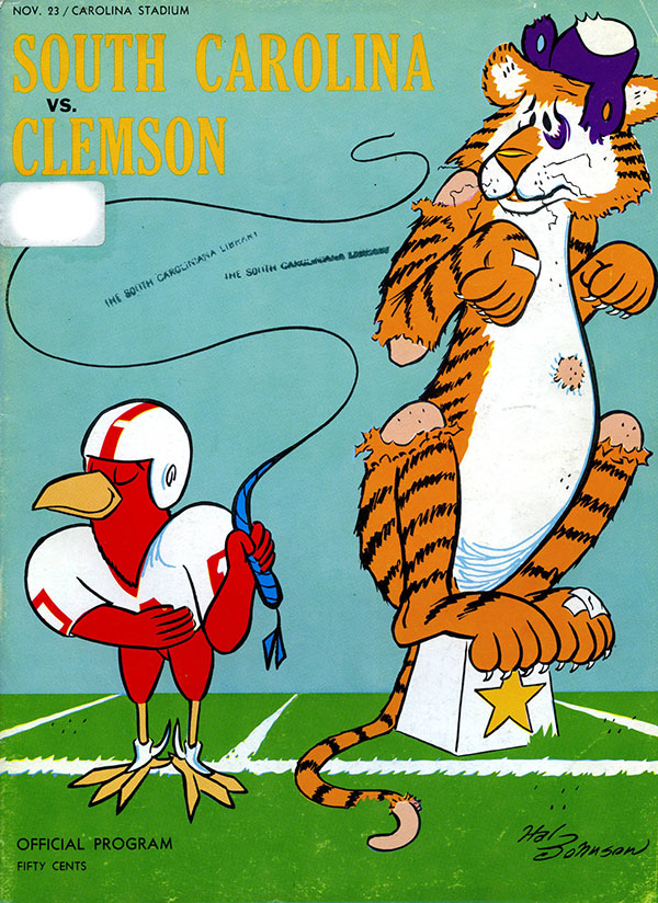 College Football Program: South Carolina Gamecocks vs. Clemson Tigers (November 23, 1963)