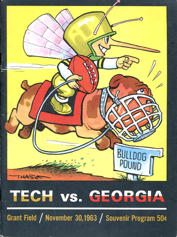 College Football Program: Georgia Tech Yellow Jackets vs. Georgia Bulldogs (November 30, 1963)