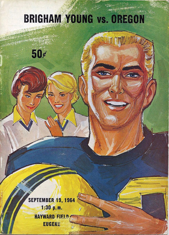 College Football Program: Oregon Ducks vs. BYU Cougars (September 19, 1964)