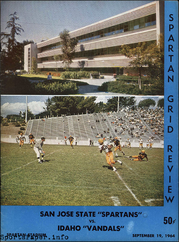 College Football Program: San Jose State Spartans vs. Idaho Vandals (September 19, 1964)