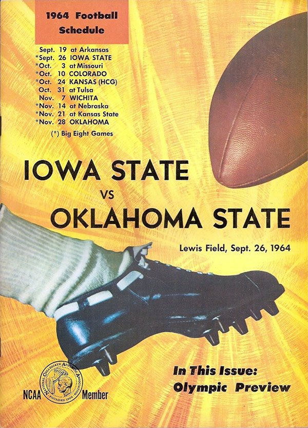 College Football Program: Oklahoma State Cowboys vs. Iowa State Cyclones (September 26, 1964)