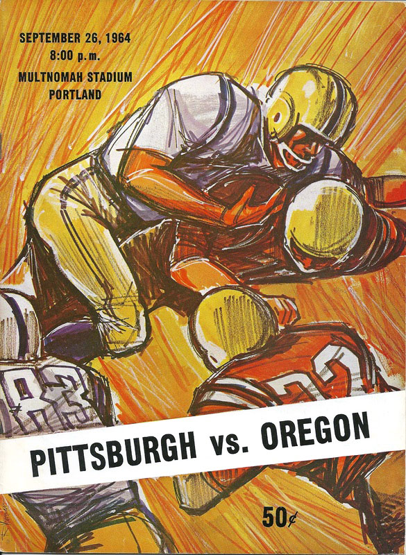 College Football Program: Oregon Ducks vs. Pittsburgh Panthers (September 26, 1964)